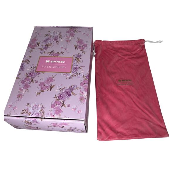 LoveShackFancy x Stanley Purple Floral Box & Dust Bag BOX ONLY NO CUP - Picture 1 of 5